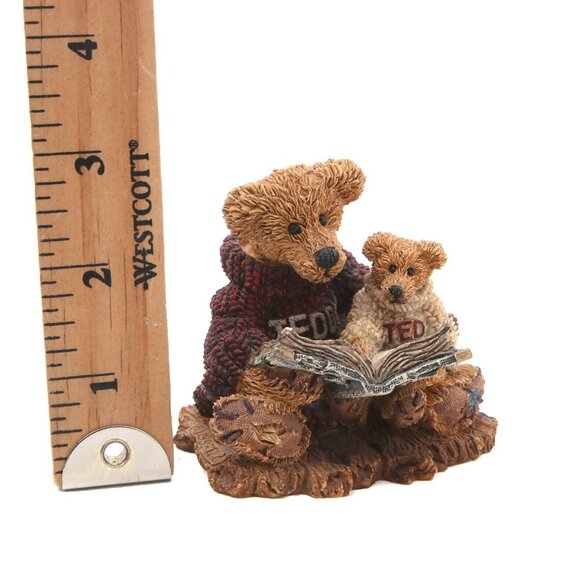 Vintage Boyds Bears & Friends 1993 Ted & Teddy Resin Bear Figurine Collectables - Picture 5 of 7